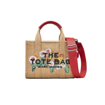 THE DAISY WOVEN SMALL TOTE BAG